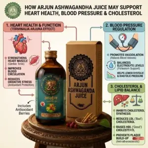 Arjun Ashwagandha Juice for High Blood Pressure & Cholesterol | Ayurvedic BP & Heart Care Juice
